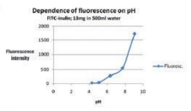 FITC标记菊粉的荧光相关性 FITC标记菊粉的荧光相关性